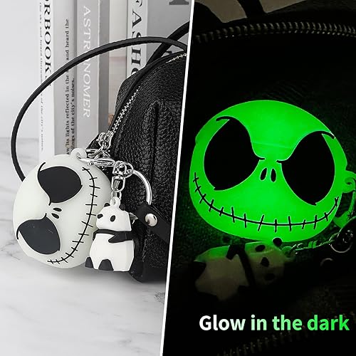 Miniatura 7 de Funda compatible con Apple AirPods Pro de 21 generación con kit de limpieza y bonito llavero, funda protectora de silicona suave y divertida que