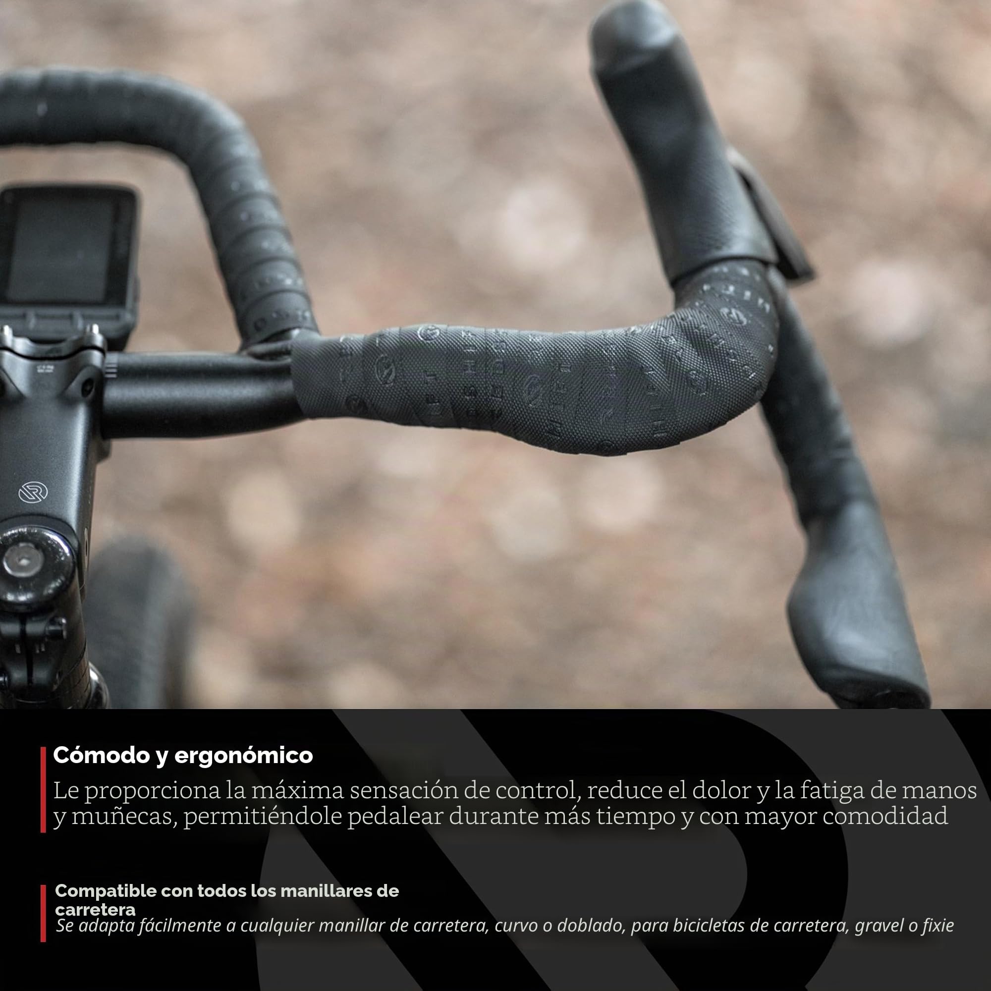 REDSHIFT Cruise Control Drop Bar Grips - Ergonomic Grips for Gravel and Road Bike Drop Bar Handlebars