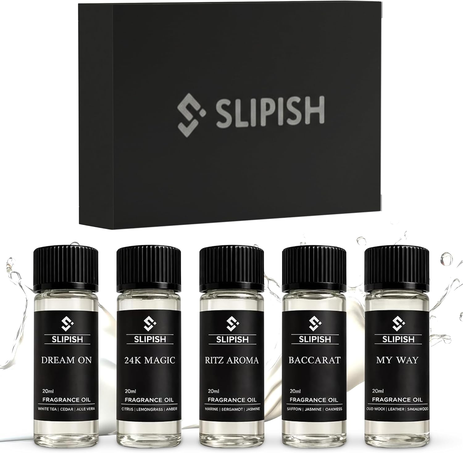 Hotel Diffuser Oil Discovery Kit – 5 × 20ml Fragrance Oils | Inspired by Elite 5-Star Hotel Scents | Aromatherapy Oils for Home, Office & Car Diffusers | Saffron, Leather, Sandalwood & More