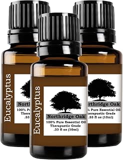 Eucalyptus (Eucalyptus globulus) - 3 Pack - 100% Pure Essential Oil, Undiluted Therapeutic Grade