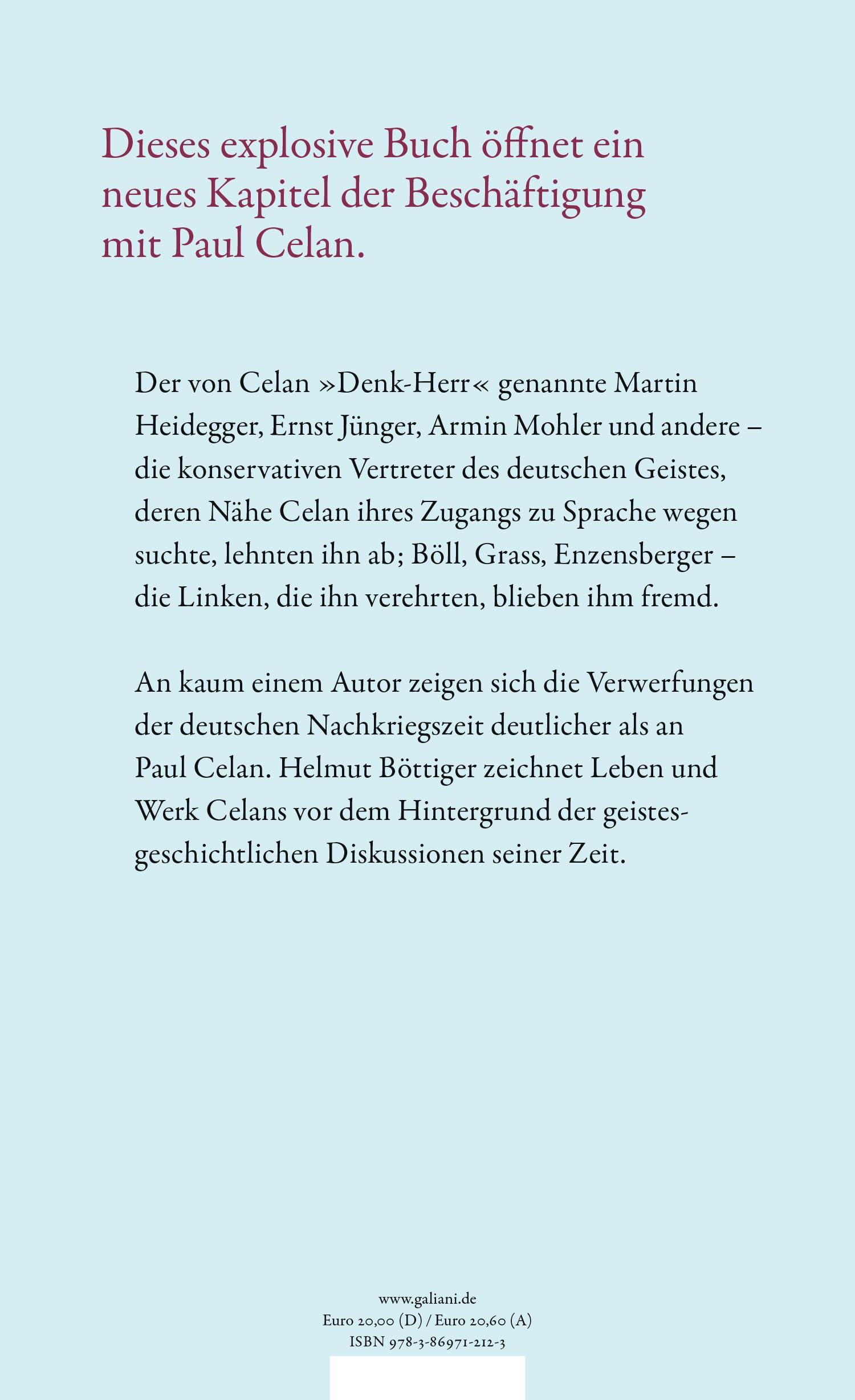 Celans Zerrissenheit: Ein jüdischer Dichter und der deutsche Geist