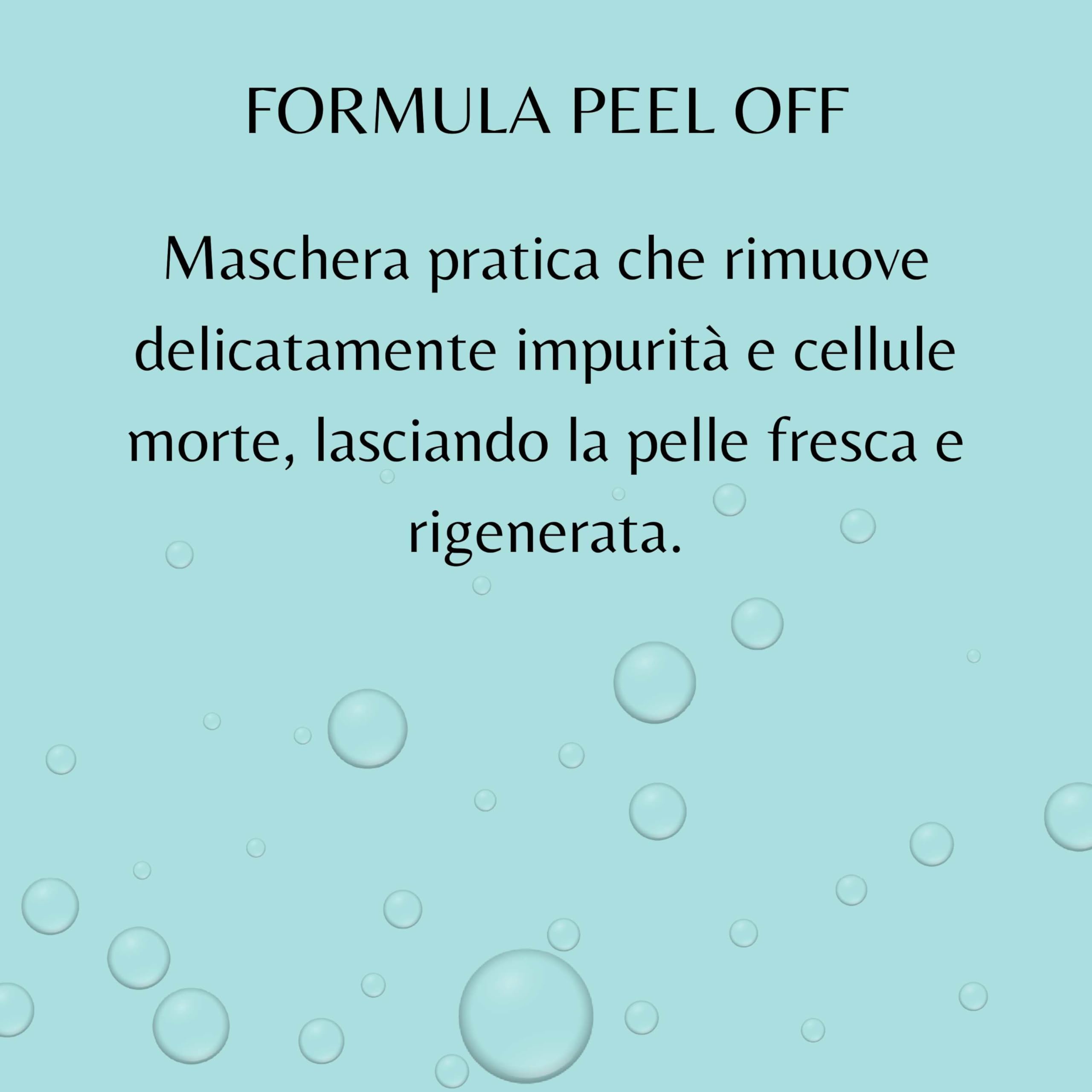 Maschera Viso Q10 200ml Peel Off Antiage con Acido Ialuronico | Idratante, Rimpolpante, Illuminante, Contro Rughe e Pelle Spenta
