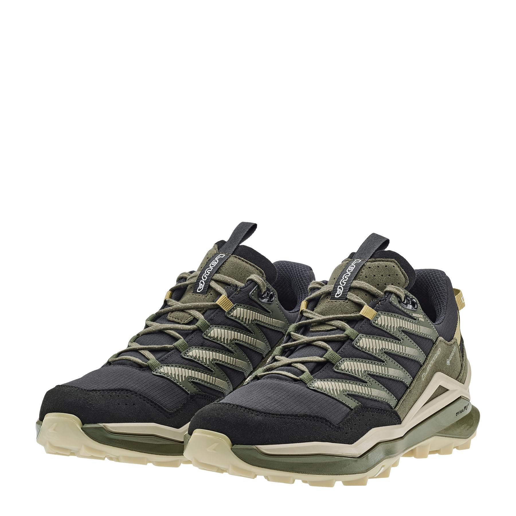 LOWA Maddox PRO GTX LO - Zapatillas de senderismo ligeras para hombre, corte bajo, color negro