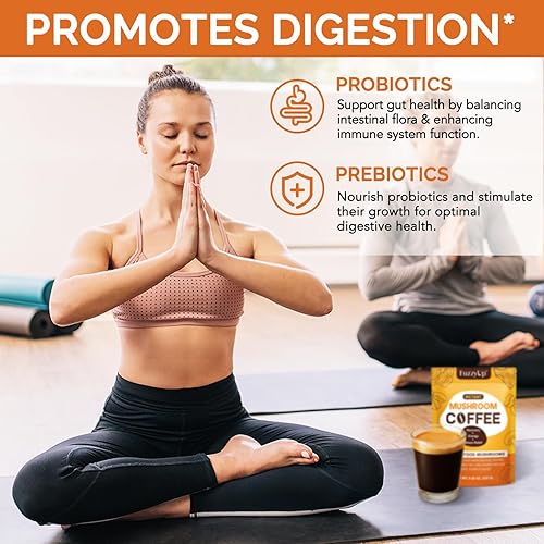 Miniatura 7 de Café de hongos, 8.38 oz orgánico instantáneo 10 en 1 café de hongos en polvo (chaga, melena de león, cordyceps, cola de pavo y otros) para una mejor