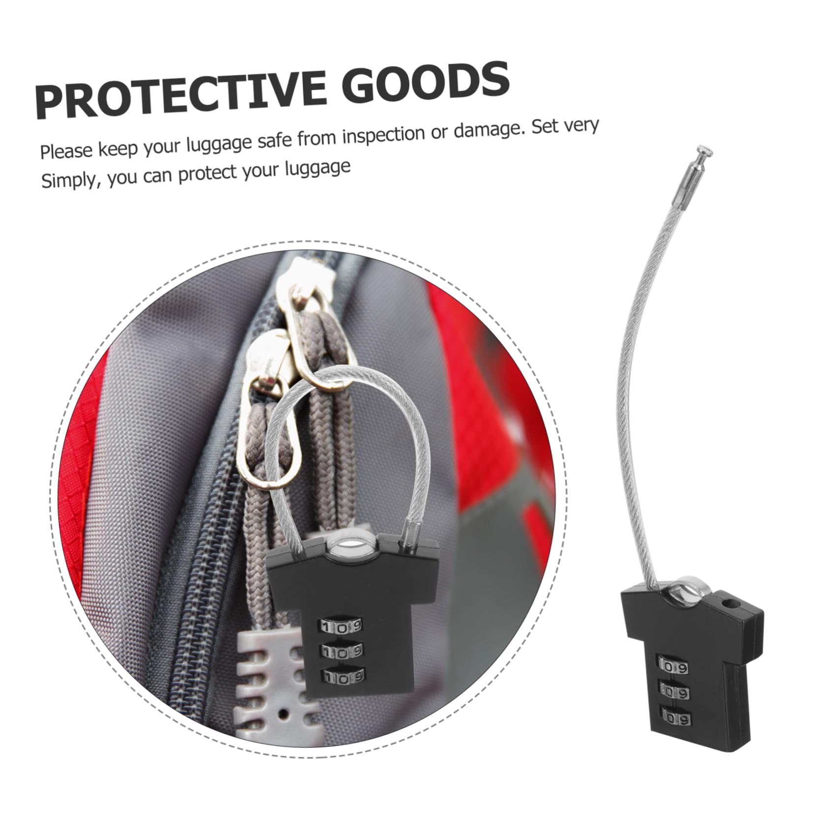 KALLORY Blind Lock Combination Code Easy to Use Metal Password