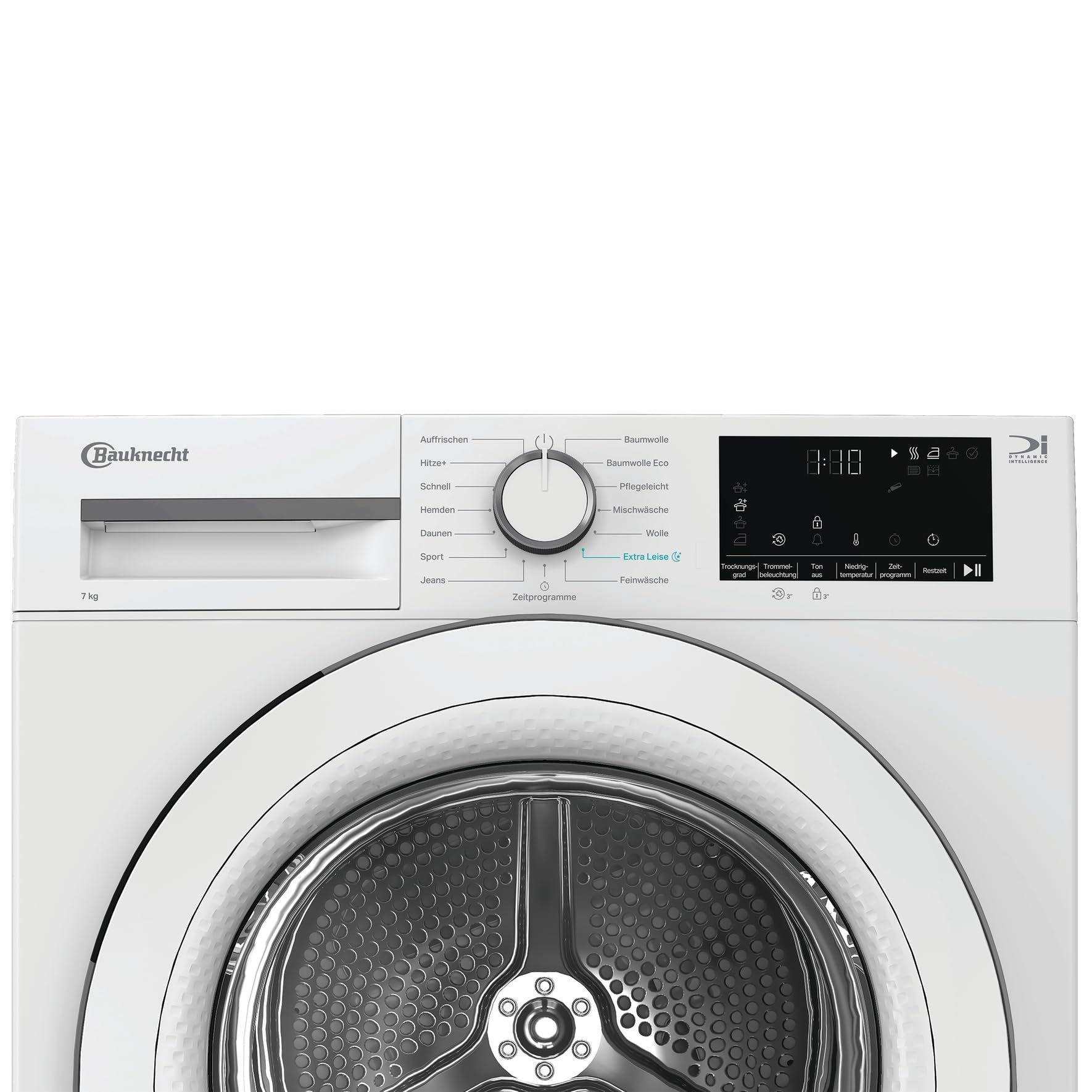 Bauknecht BT 7RC WW Wärmepumpentrockner /7 kg/EEK C/Precision Dry - Intelligentes Trocknen/Slim Wäschetrockner, weiss