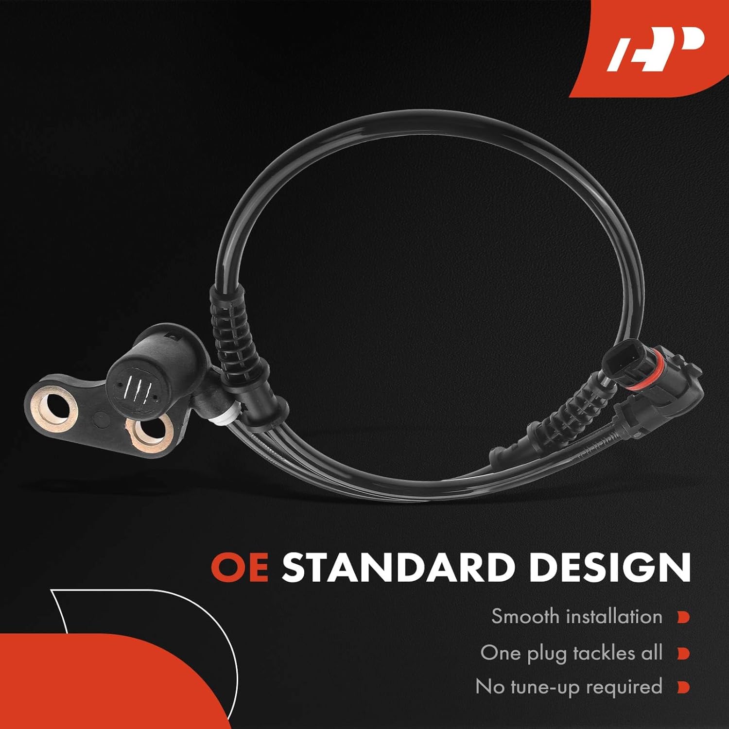 A-Premium Front Right ABS Wheel Speed Sensor Compatible with Mercedes-Benz Models - C220 1996-1997, C230 1996-1999, C280 1996-1999, C36 AMG 1996-1997, C43 AMG/CLK320 1998-1999, SLK230 1998-2000