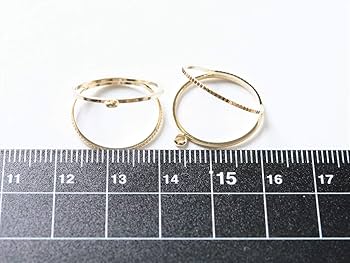 Amazon | 紗や工房 リングパーツ カン付ダブルリング カット入り 19mm