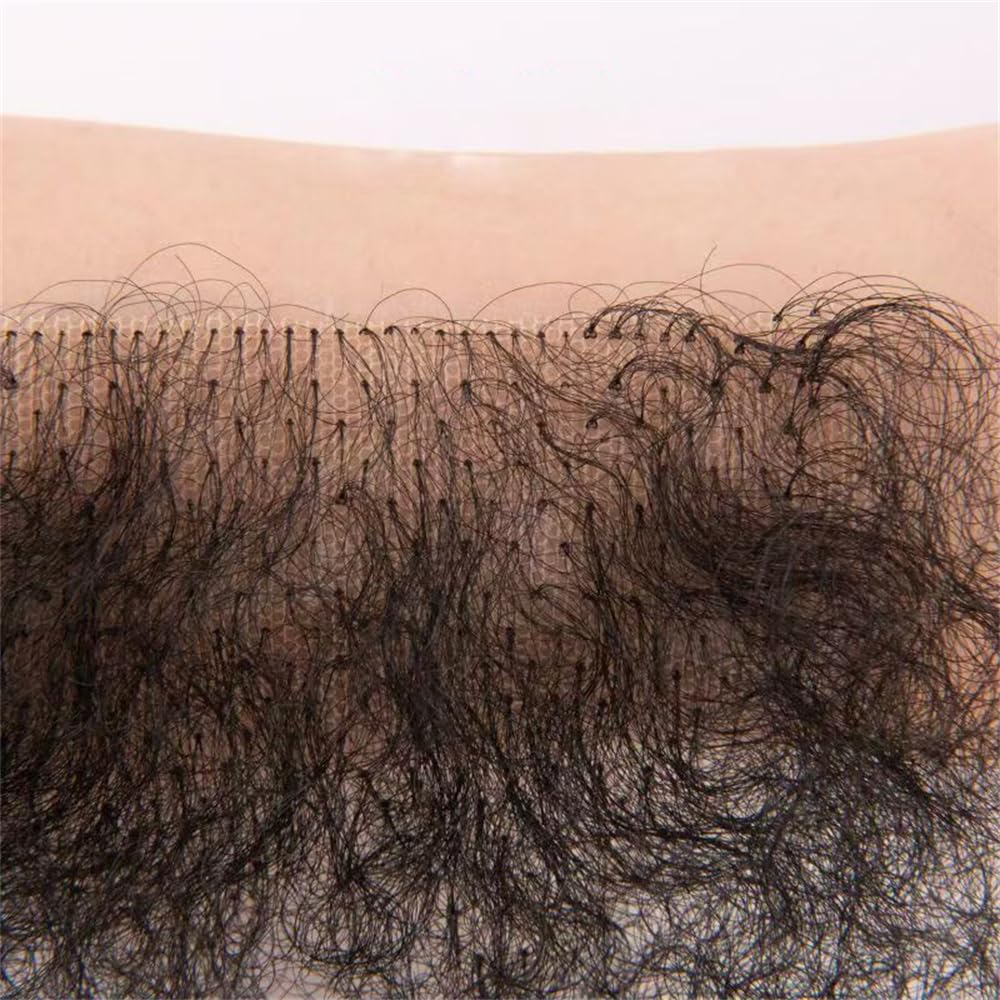 Poils pubiens artificiels doux pour hommes et femmes, accessoire de cheveux privés synthétiques respirants pour poupées, Noir