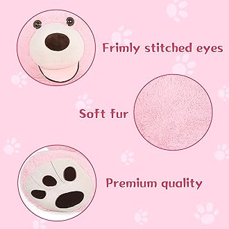 MorisMos Giant Teddy Bear Plush 6ft, Life Size Huge Pink Teddy Bears for Girlfriend, 6 Foot Large Big Stuffed Animal Gifts for Wife, Lover on Valentines, Anniversary, Birthday