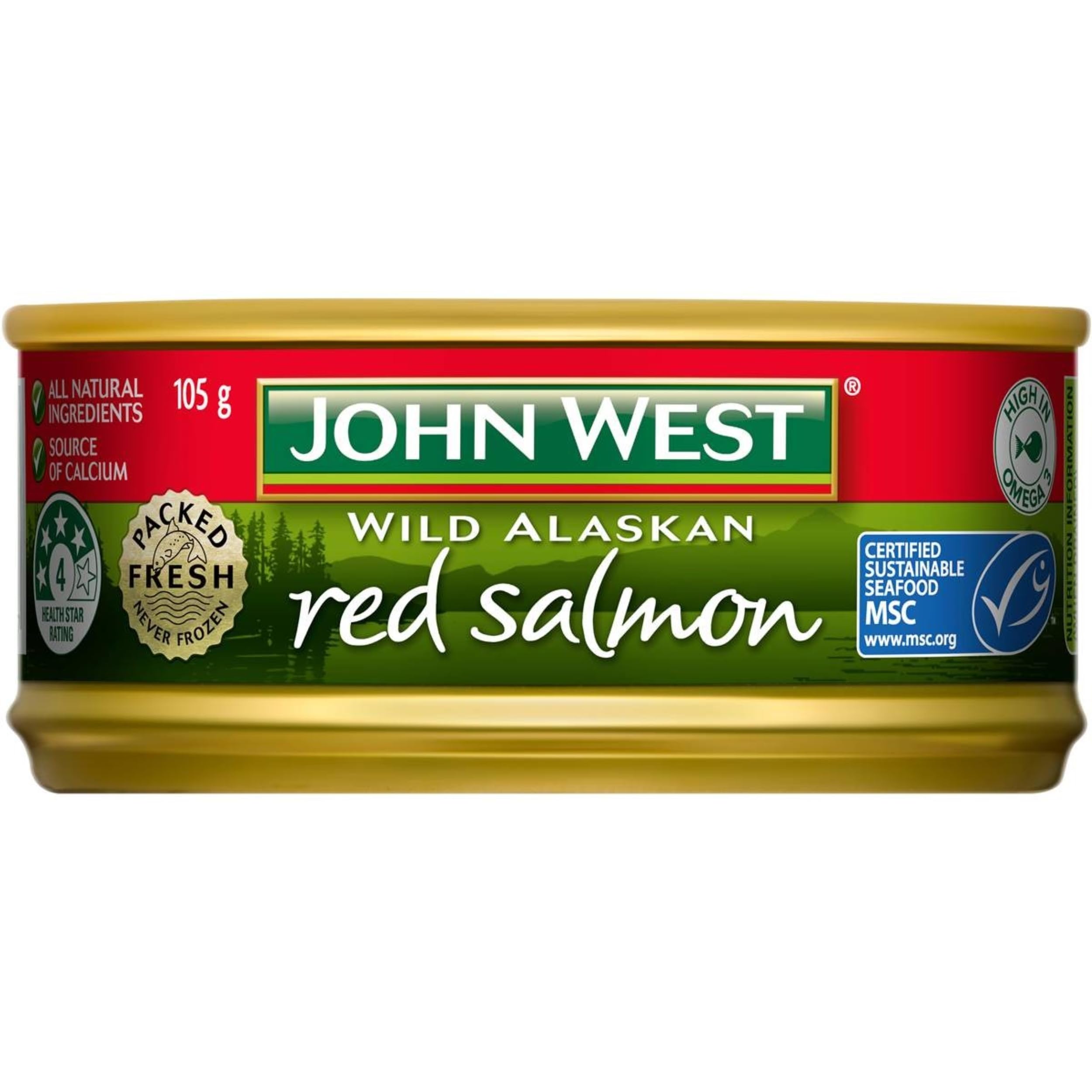 Salmón Rojo John West 105g