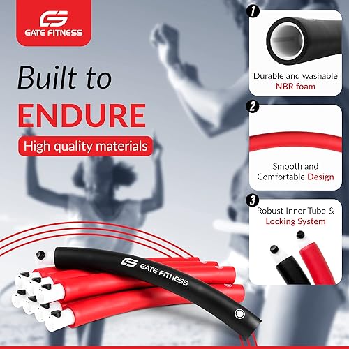 Miniatura 4 de GATE FITNESS Hula Hoop con peso, hula para
