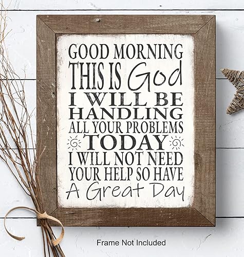 Miniatura 7 de Yellowbird Art & Design Christian Wall Art - God Wall Decor - Religious Gifts for Men Man - Catholic Gift - Inspirational Wall Decor Poster -