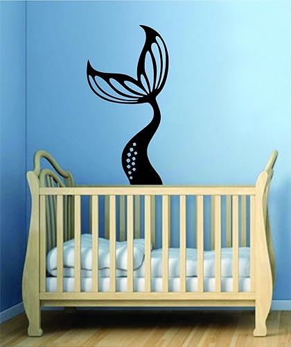 Pegatina de pared de cola de sirena, vinilo decorativo para habitación, habitación, inspirador, niñas y adolescentes