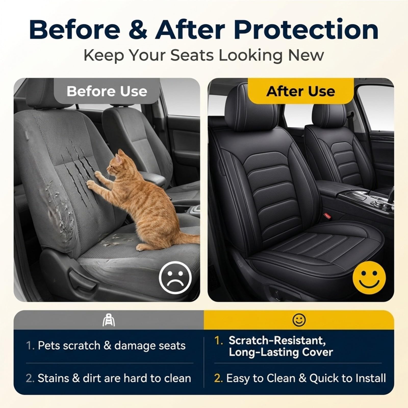 Fundas Asientos Coche Universal para Renault Austral 2024-2026,5 Asientos-Delanteros y Traseros Compatibles con Airbags Laterales, Material Piel Impermeable-Gris