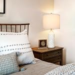 Qingmiao 25'' Ceramic Table Lamps Set of 2, 3-Way Dimmable Nightstand Lamps for Bedroom, End Table Lamps for Living Room Console Entry Farmhouse Home Decor, New House Warming Gifts