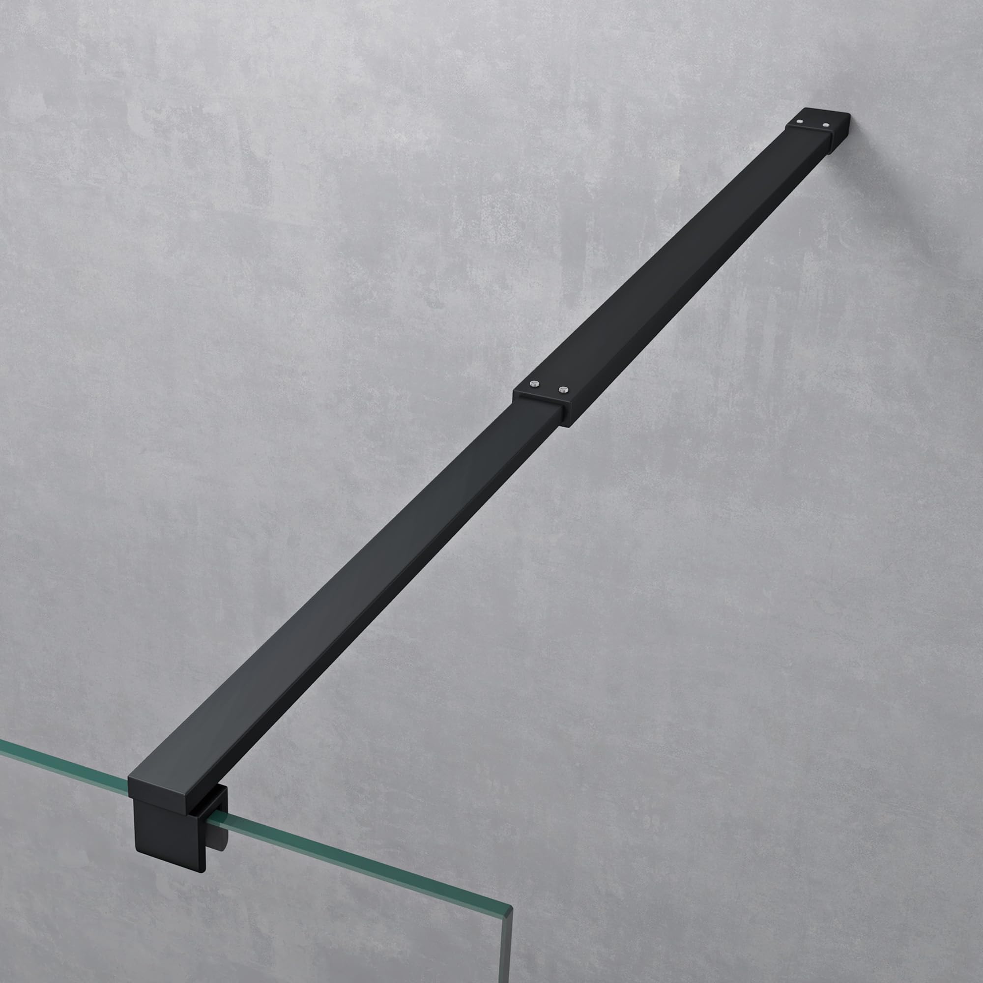 doporro Duschwand für Dusche 120x200cm Duschabtrennung 10mm ESG-Klarglas