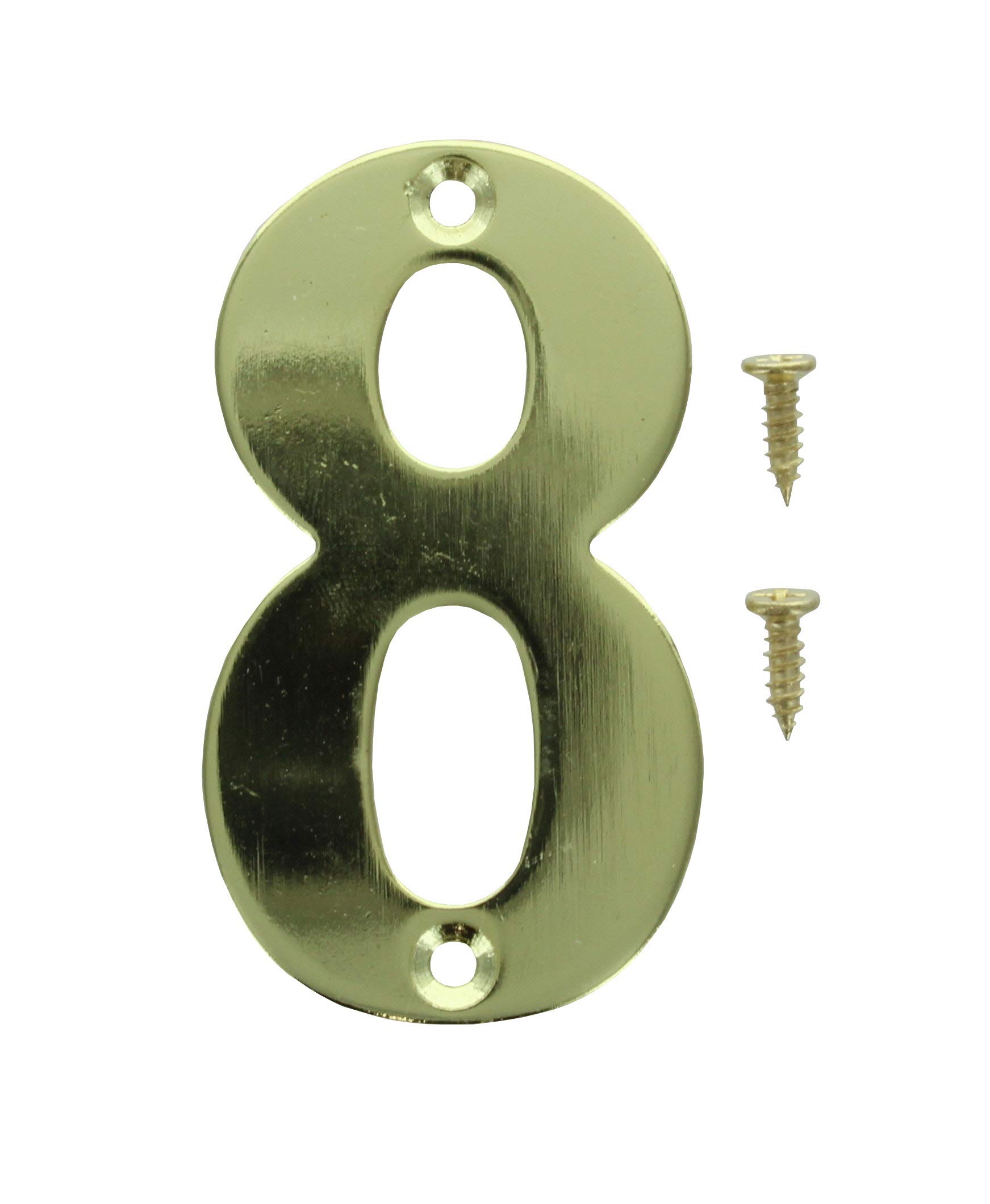 3" Brass Numbers Mailbox House Door Numbers #8