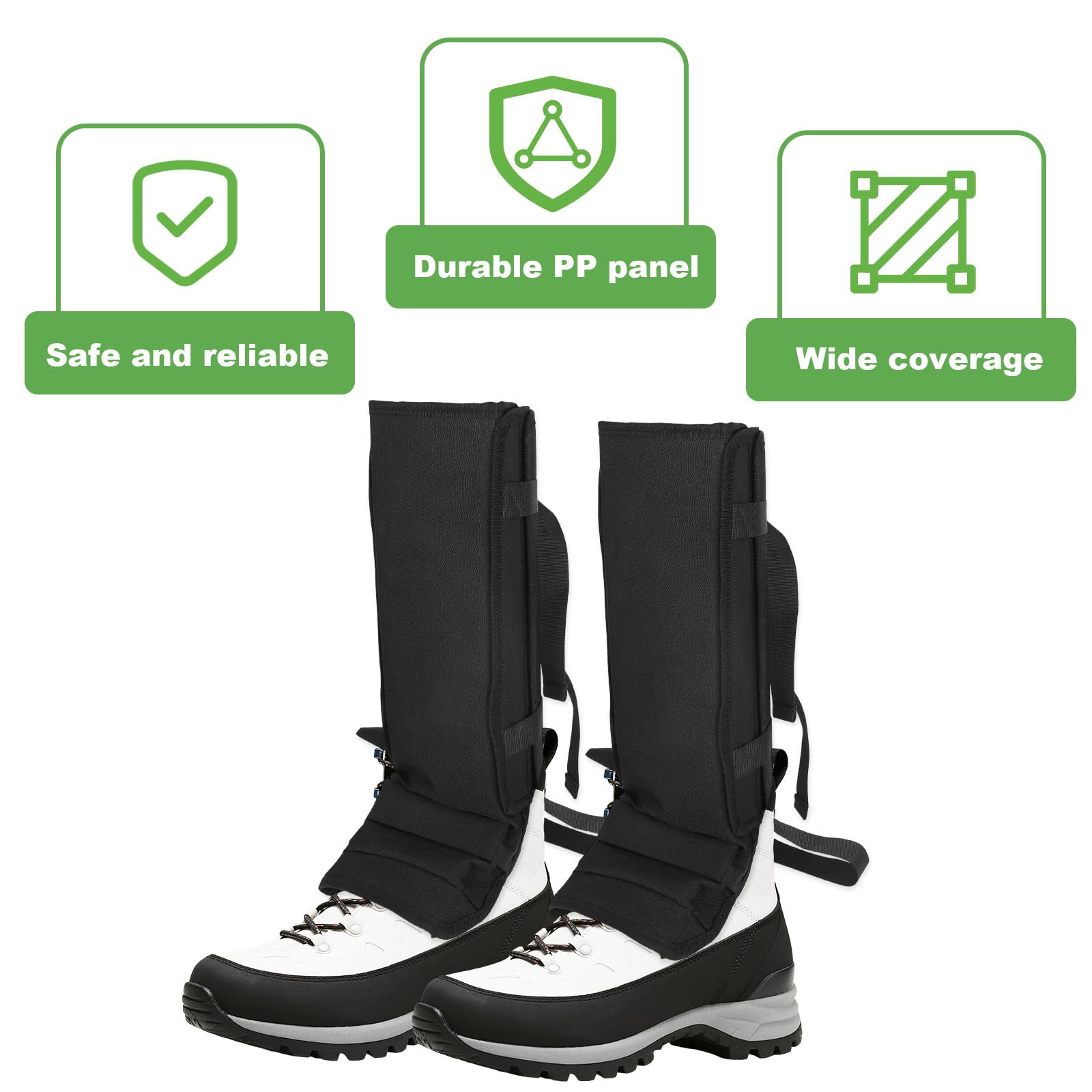 2pz Ghette Anti-Serpente, Protezione Anti-Serpente Regolabile e Impermeabile alla Caviglia per Escursionismo Caccia attività All'aperto Ghette da Trekking Resistenti per Adulti Donne e Uomini