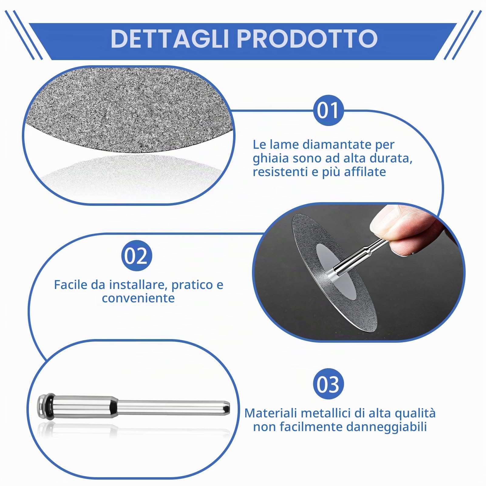 10 Pezzi Disco da Taglio in Diamante 40mm, Mini Dischi Diamantati Con 2 Pezzi Mandrin Rotativi Per Taglio Preciso di Vetro Per Bricolage, Artigianato, Metallo, Vetro, Piastrelle, Ceramica, Legno