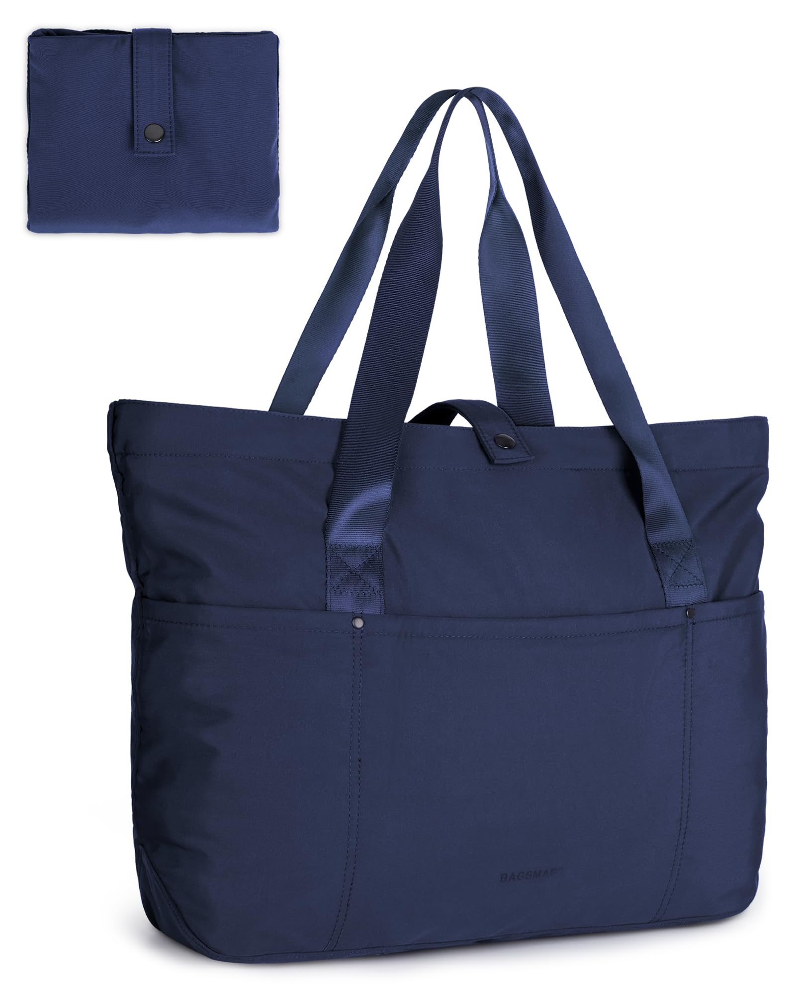 Tote Bag for Women, Foldable Tote Bag With Zipper Travel Large Shoulder Bag Handbag for Work