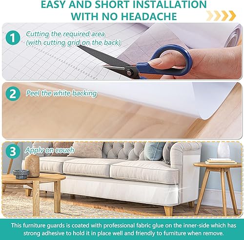 Miniatura 3 de Protector de muebles para gatos, protector de sofá para gatos, protectores de muebles contra arañazos de gatos, protectores de sofá para gatos,