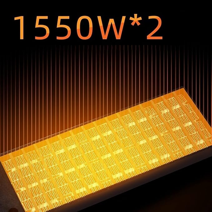 Calefactor Eléctrico de Techo Integrado 3100W con Ventilación y Luz LED miniatura 8