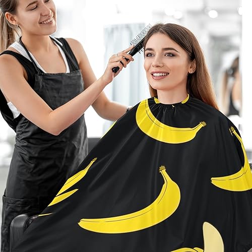 Miniatura 7 de Capa de peluquero para hombre, diseño de gnomos de abejas de abeja, ajustable, delantal para corte de pelo, 64.9 x 55.1 pulgadas