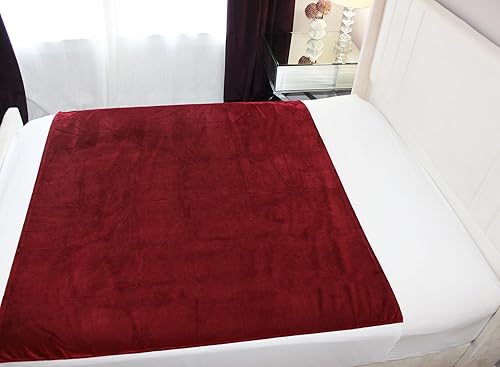 Miniatura 12 de Almohadilla de cama 100% impermeable y a prueba de manchas, masaje para parejas, ultrasuave, silenciosa, protector de sábanas de felpa con lados