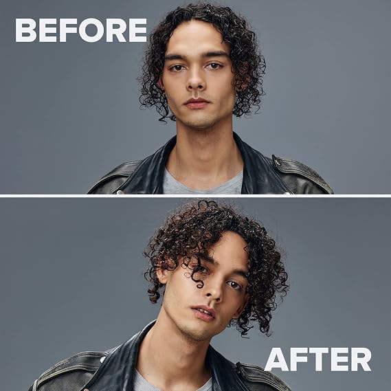 KALIVE Curl Gel for Men 8 oz. Hair Gel for Men, Quality in Mens Hair Products, Defines Curls, Reduces Frizz, Enhances Natural Waves, Curls or Perms.