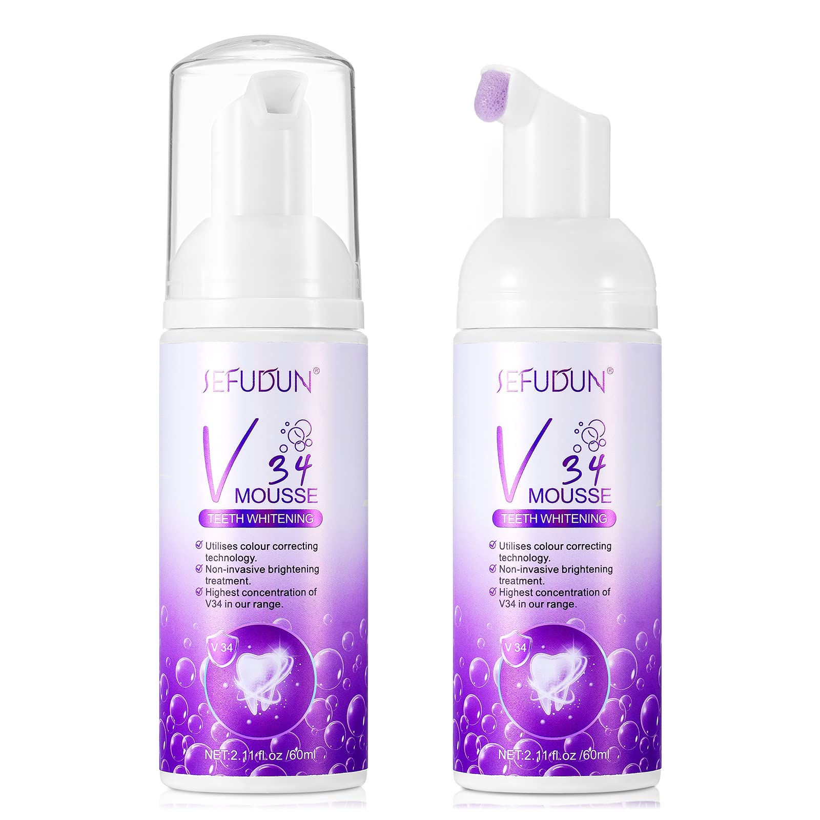 Purple Toothpaste 2PCS,Purple Toothpaste for Teeth,Color Corrector Toothpaste, B34 Color Corrector for Teeth,Toothpaste for Sensitive Teeth