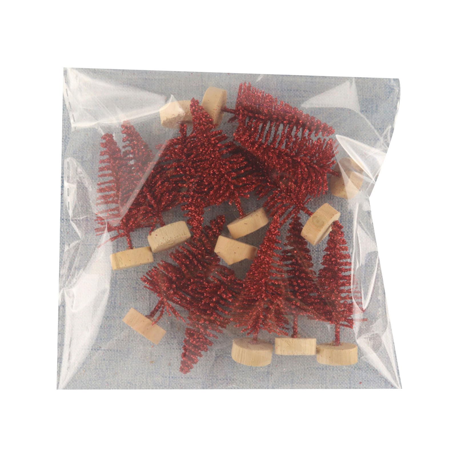 Zbiianxer Girls A 12Pcs Rtificial Miniature Christmas Tree Handicraft Model Ornament For Children Boys