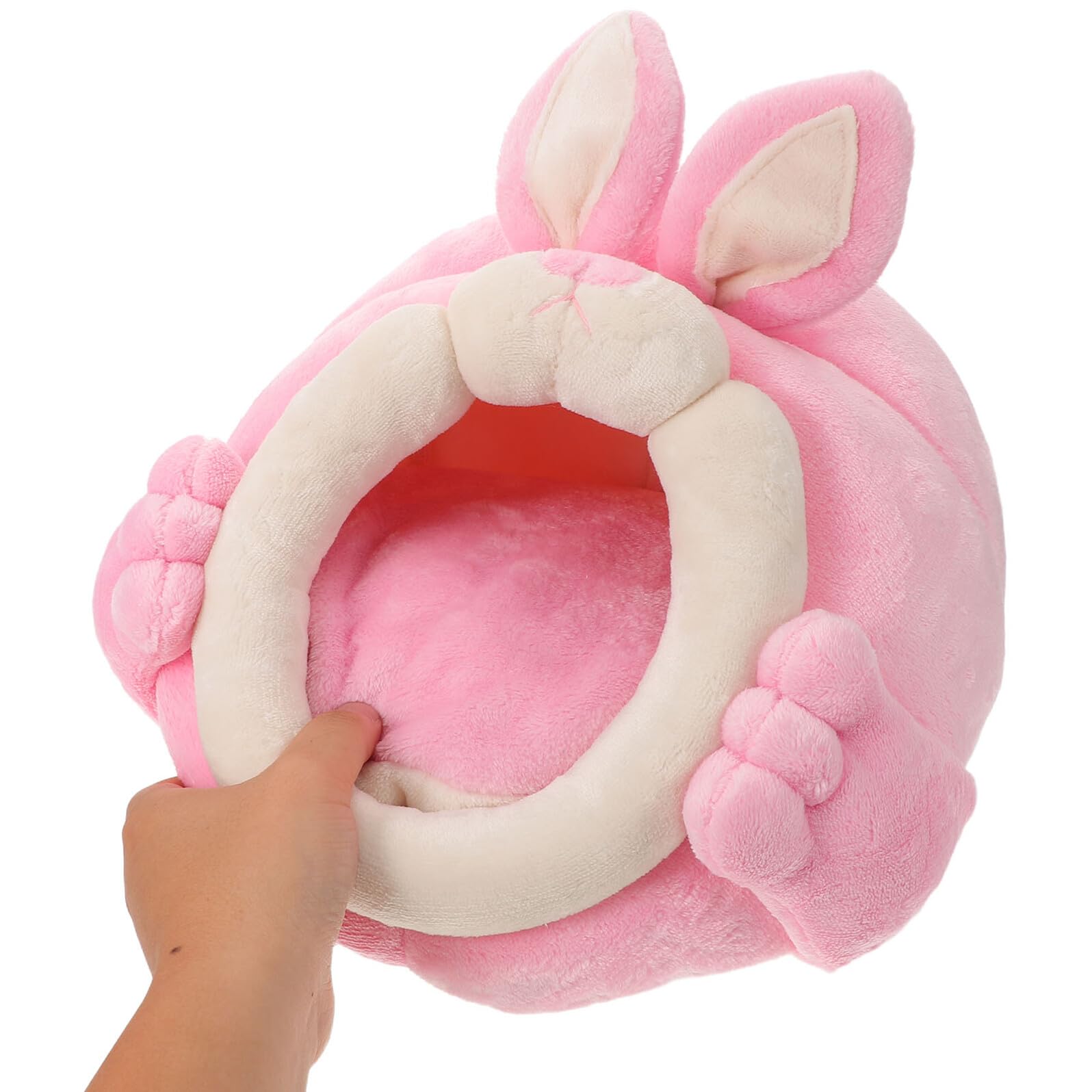 BESPORTBLE Hamsterhaus Hamsterversteck und Kleintierbett Tragbares Nest für Kaninchen und Meerschweinchen Warmes Winternest für Haustiere