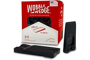 Wobble Wedges 30-Pack Carpet Shims Multi-Purpose Plastic Wedges