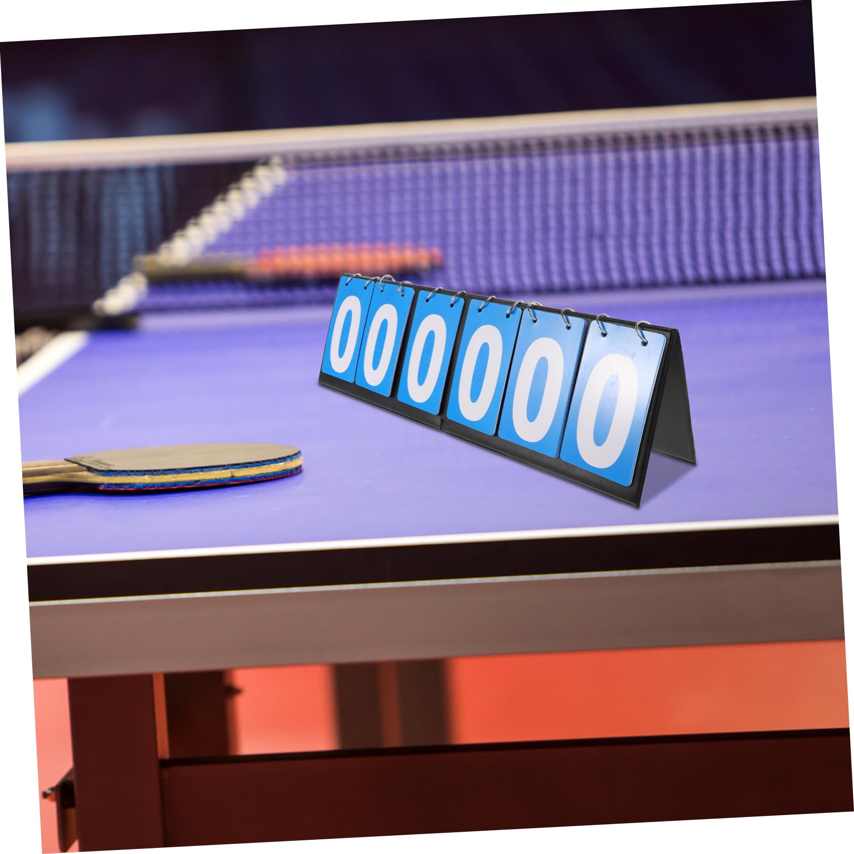 Happyyami Sports Scoreboard Portable Table Top Scoreboard for Basketball Football Tennis Badminton Reusable Flip Scorekeeper