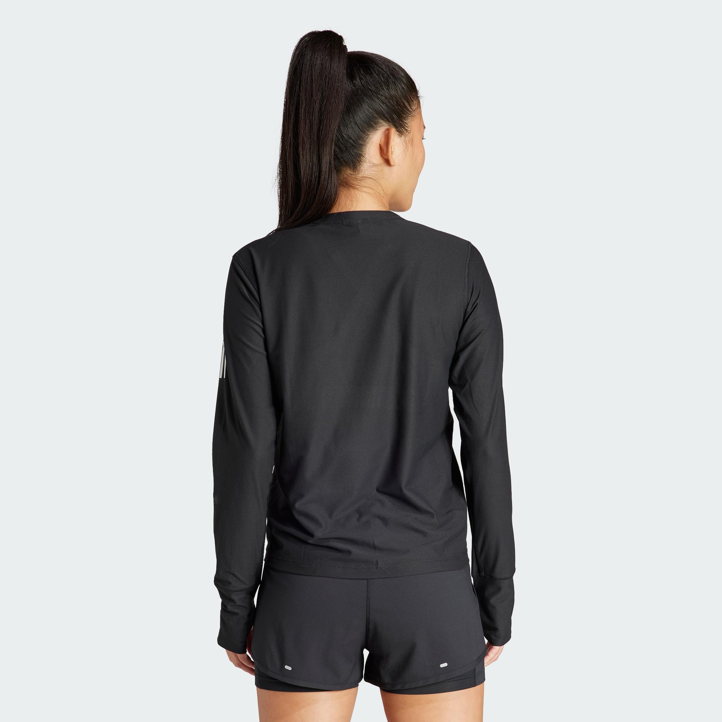 adidas Mujeres Own The Run Longsleeve Laufbekleidung Camiseta De Manga Larga White - Blanco