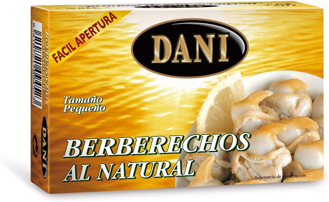 Berberechos Canned 4oz Tin Cockles in Brine Natural From Galicia Spain