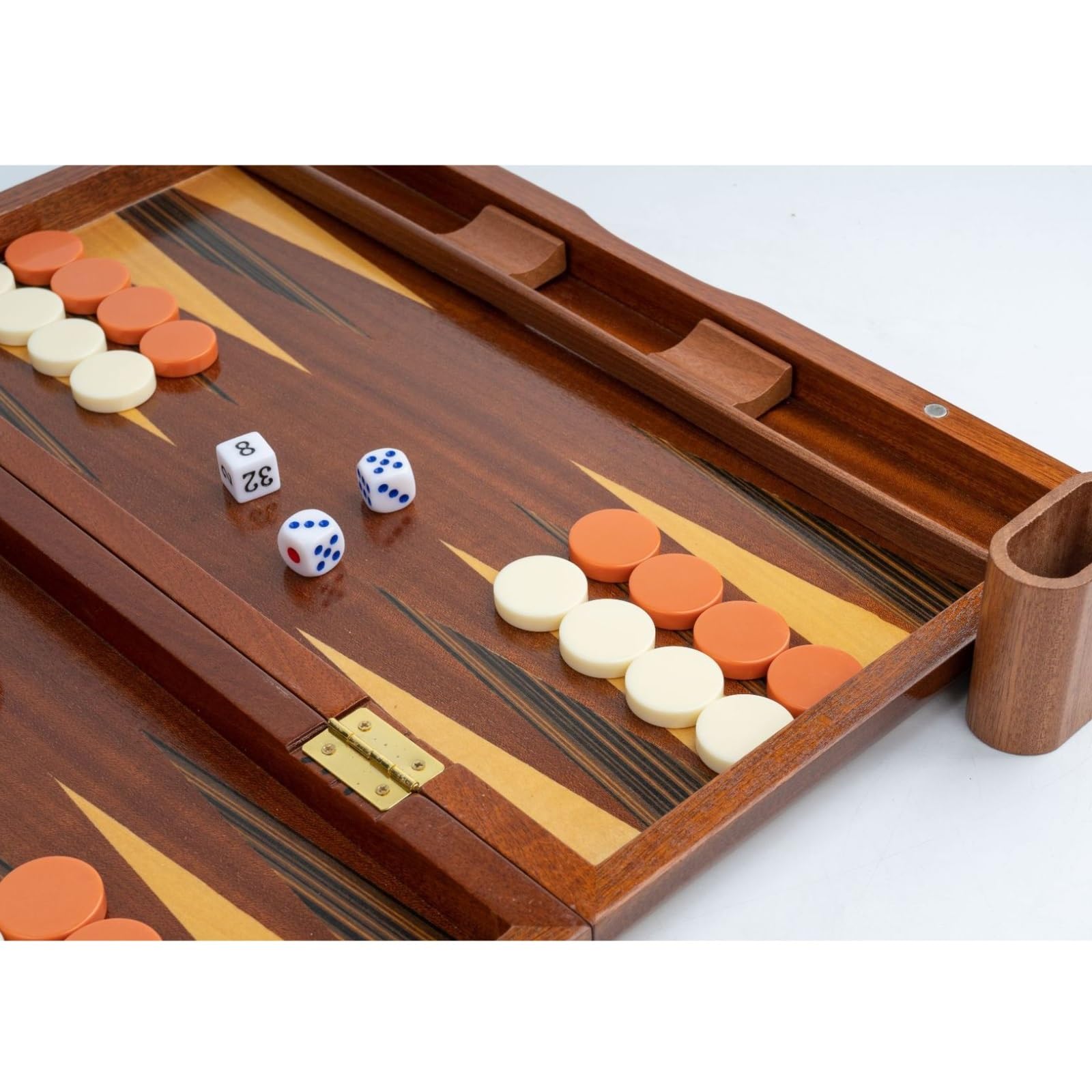 Juego de Mesa de Backgammon de Madera, Tablero clásico Ajedrez