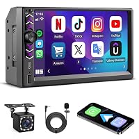 Autoradio 2 DIN Carplay Wireless e Android Auto, Stereo Auto 7 Pollici HD Touch Screen con Bluetooth