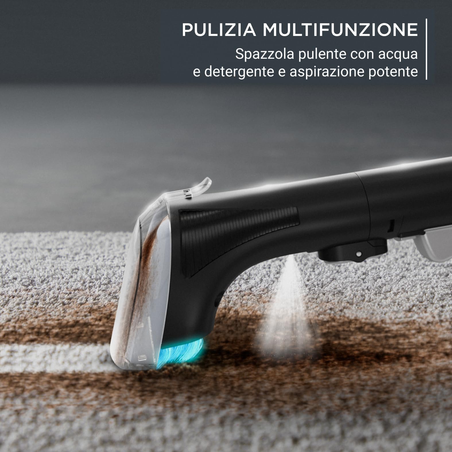 Rowenta CLEAN IT, Smacchiatore, Pulitore Portatile Multifunzione per Tappeti, Pulizia Rapida e Facile, Macchie di Animali Domestici, Tappeti, Interni dell'Auto, 400 W, 4 Acc, IN5011F0