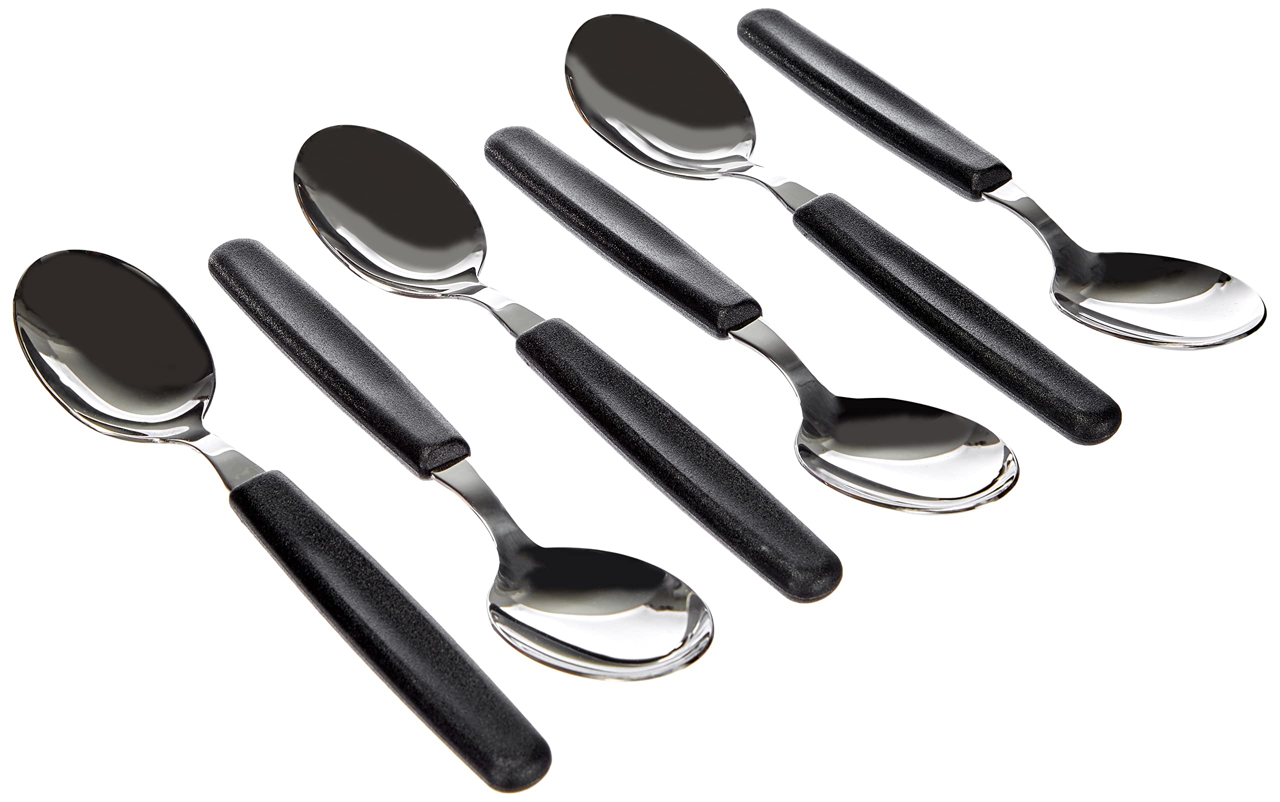 Victorinox Classic, cubiertos profesionales, 24 piezas, hoja extra afilada, filo dentado, 11 cm, acero inoxidable, negro
