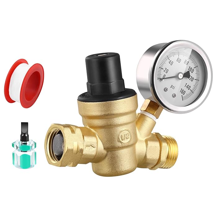 Buy [Upgrade w/ Anti Vibration Oil Filled Gauge, Teflon Tape & Screw