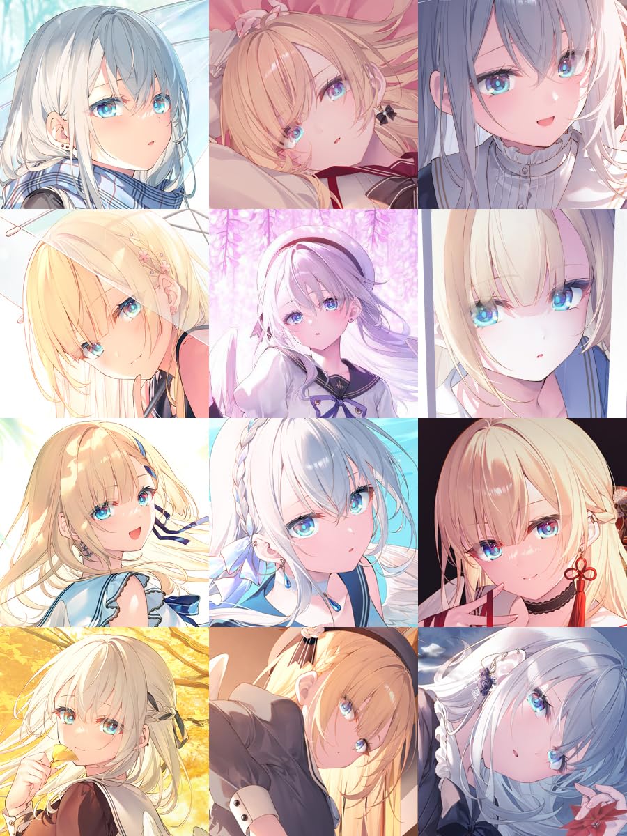 Amazon.co.jp: 遠坂あさぎ 四季巡り 12本セット B2 タペストリー 