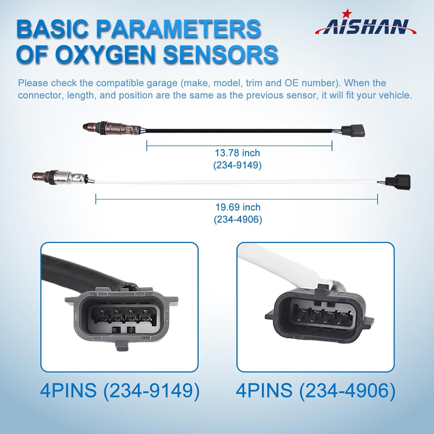 2PCS O2 Oxygen Sensor Upstream and Downstream 234-9149 234-4906 Compatible with Nissan Rogue Advance Exclusive Sense 2014, Special Edition 2019, SL S SV 2014-2019 L4 2.5L 22693-4BA0A 226A09BF0B
