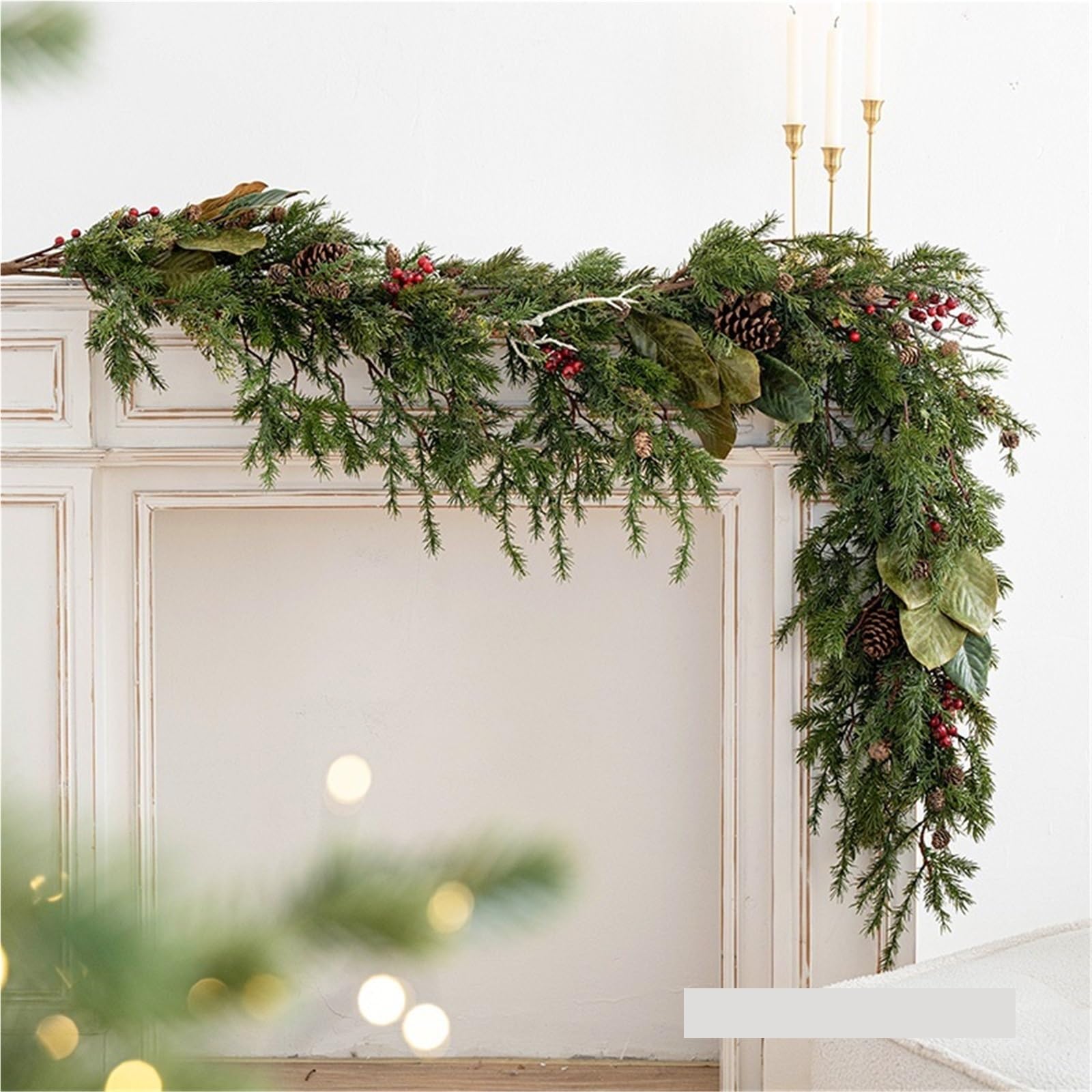 Weihnachts Lametta Künstliche Tannenzweig-Weihnachtsgirlanden Als Dekoration for Den Kaminsims Girlande