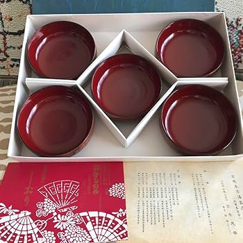 民藝　木曽漆器 Amazon.co.jp: 木曽漆器 小鉢 5セット うるし 高級美術漆器製造