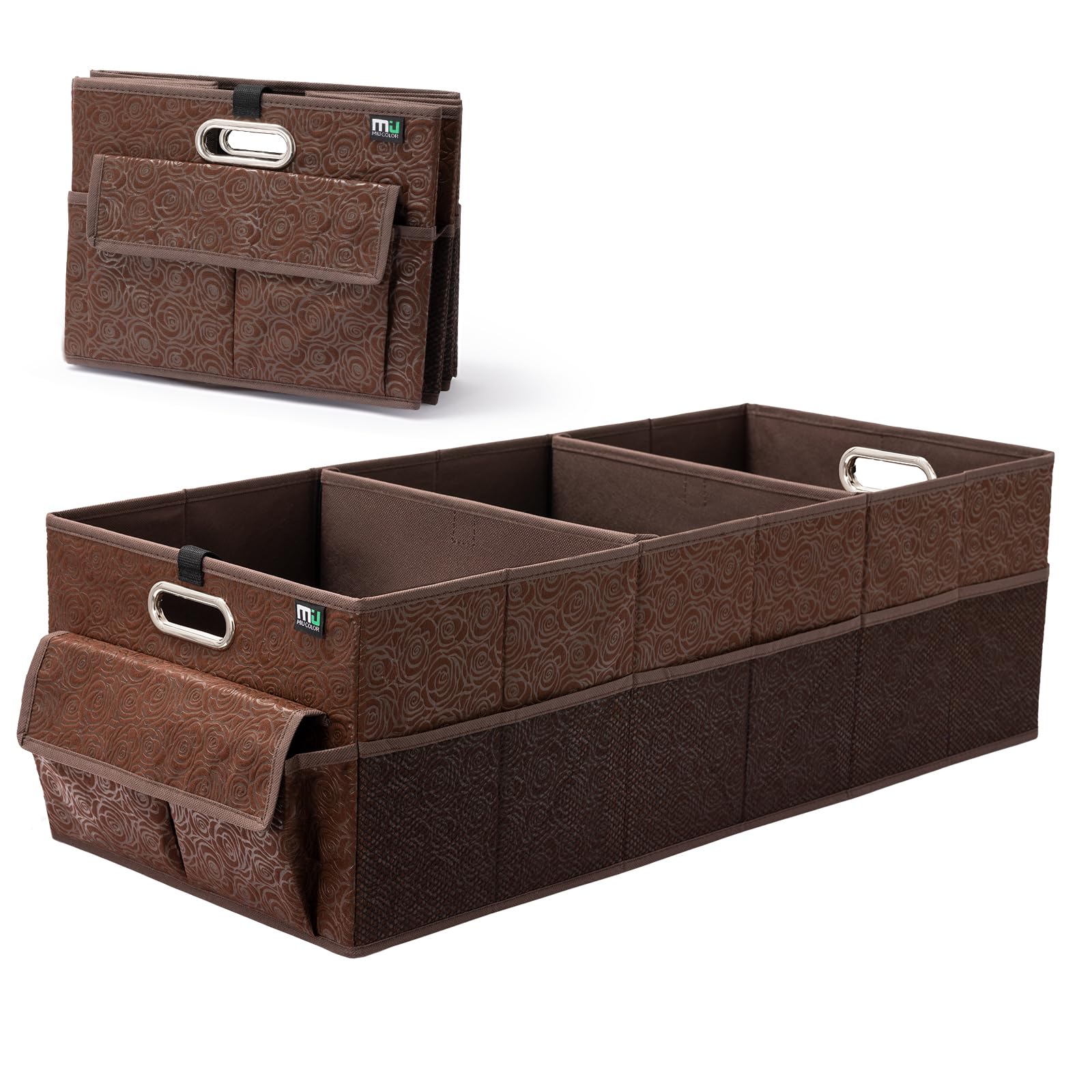 MIU COLOR Trunk Organizer for Car, 12 Pockets Sturdy Car Organizer for SUV, Non-Slip Bottom, Storage Organizer for Sedans, Van, Jeep, Grocery, Large 3