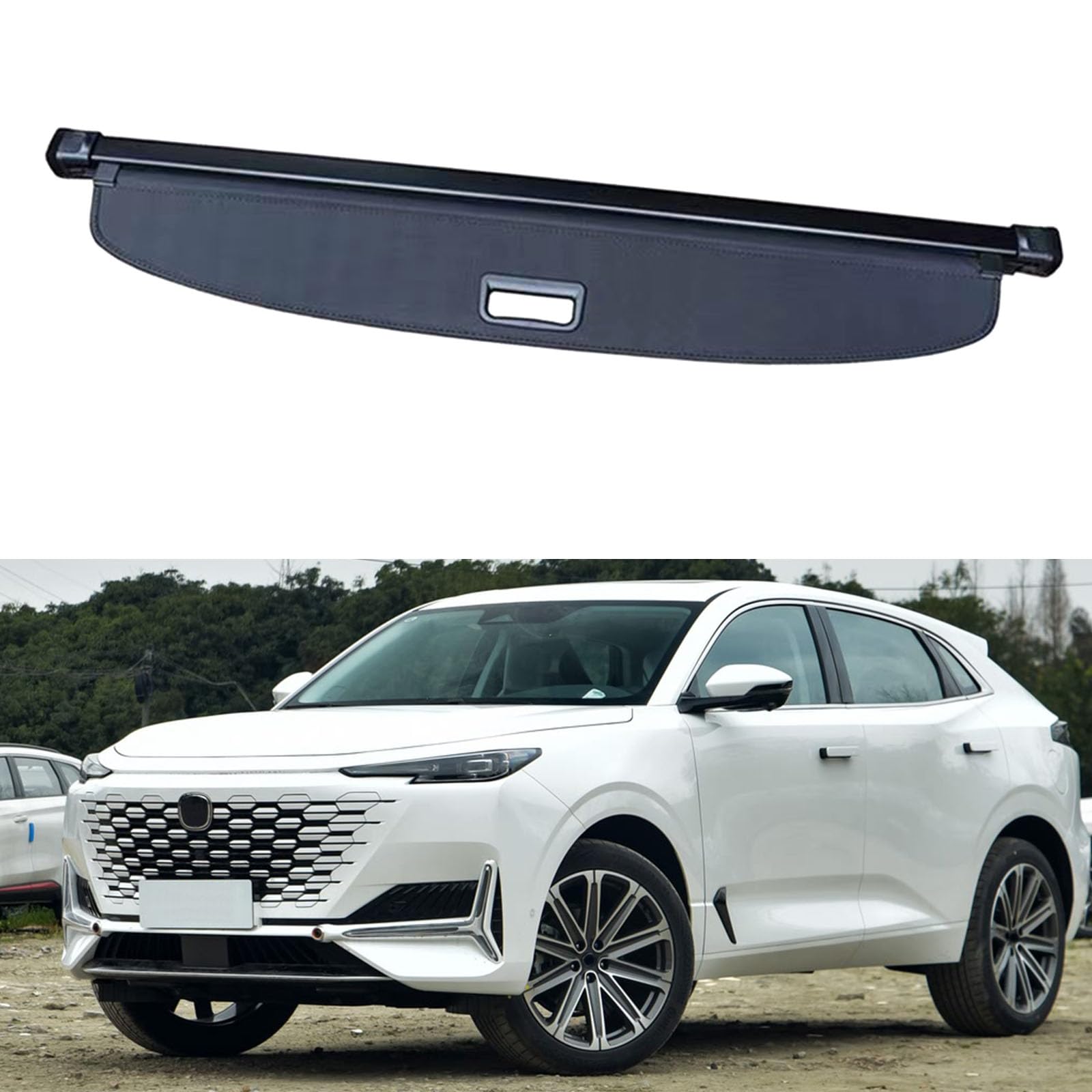 YYFYYDS Retractable Rear Trunk Parcel Shelf,Compatible with Changan UNI-K,Car storage