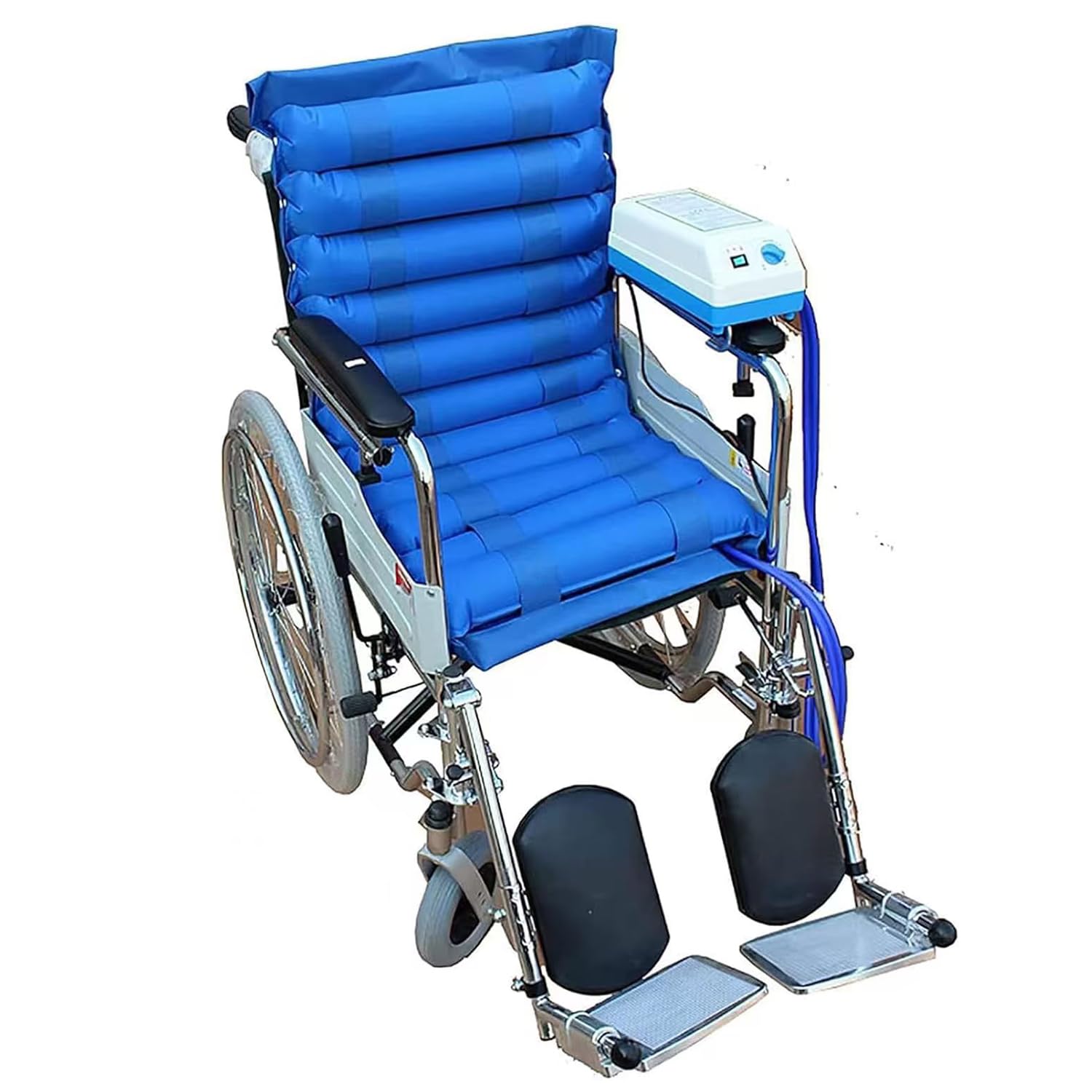 Cuscino antistress per sedia a rotelle, decubito, con pompa elettrica, 11 strisce di gas, in PVC, impermeabile, per sedia da ufficio