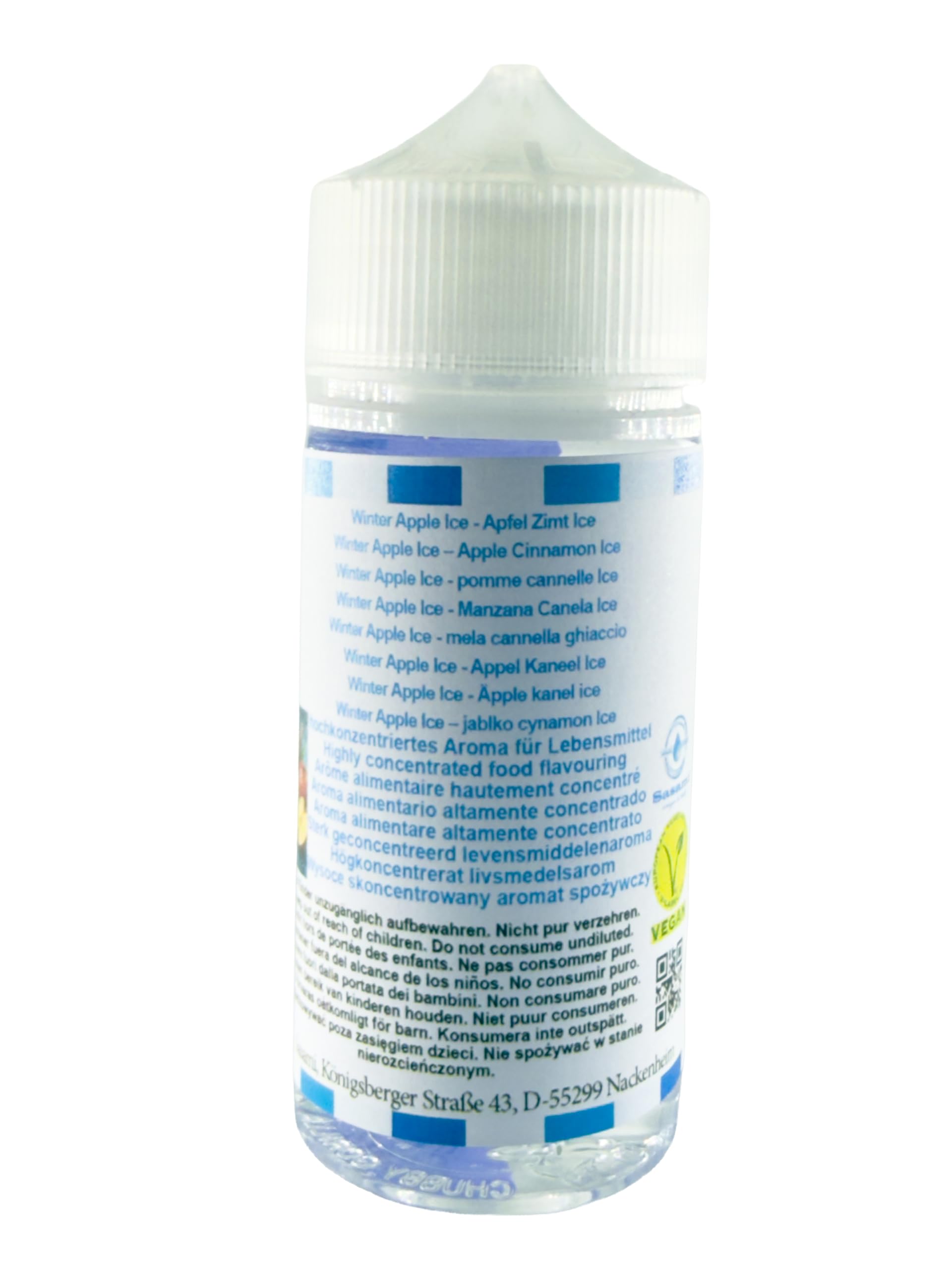 Winter Apple Ice – jabłko cynamon Ice aromat koncentrat – Wegański – Sasami – 100ml